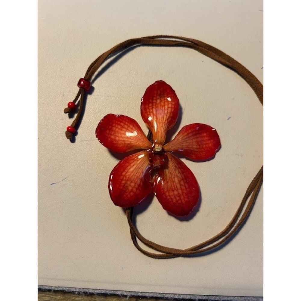 Hanami Hibsicus Necklace Real Flower